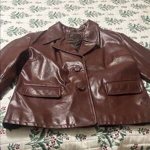 Steve Madden Maroon Genuine Jacket